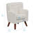 ECR4Kids Mila Sherpa Toddler Arm Chair with Removable Wooden Legs, Kids Furniture-93757376