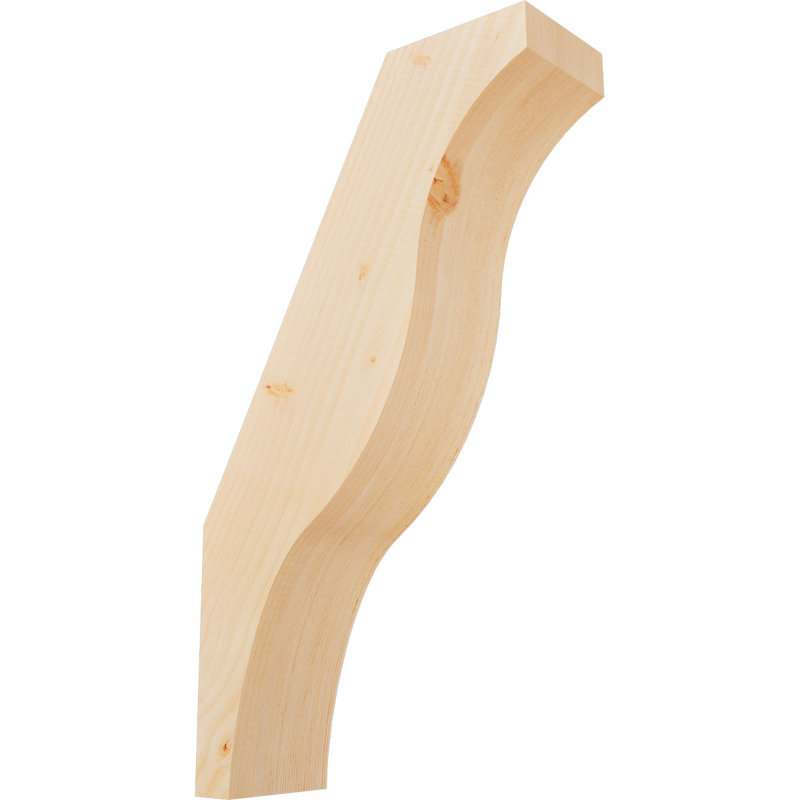 Attelle de genou Funston, Sapin de Douglas, Lisse, H 28 po x l 5,5 po x P 16 po