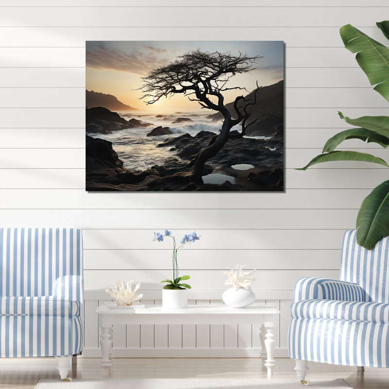 Harmonie de photos de plage, H 12 po x l 20 po x P 1 po, Toile tendue