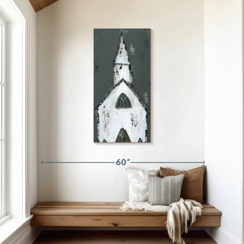 Grande chapelle blanche, H 42 po x l 21 po