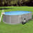 Steel Oval Hard Sided Pool 52'' H x W x L , with Pump Included-6990318