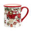Tasses de bonhomme de neige camion rouge
