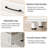3 Drawer Dresser, White Dresser for Bedroom, Modern Nightstands Small Dressers with Drawers Closet Wood Dressers with Steel Handles, Mid Century Chest of Drawers for Living Room, Office