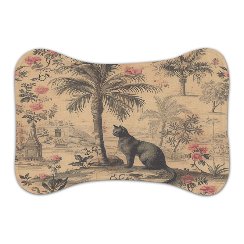 Feline Elegance - Bone Shape Feeding Mat