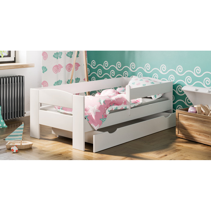 Fletcher Cabin Bed with Storage Included, Off White, European Toddler (80 x 180 cm)