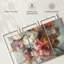 Ensemble de 3 pièces bouquet de rosé sur toile-1721302092
