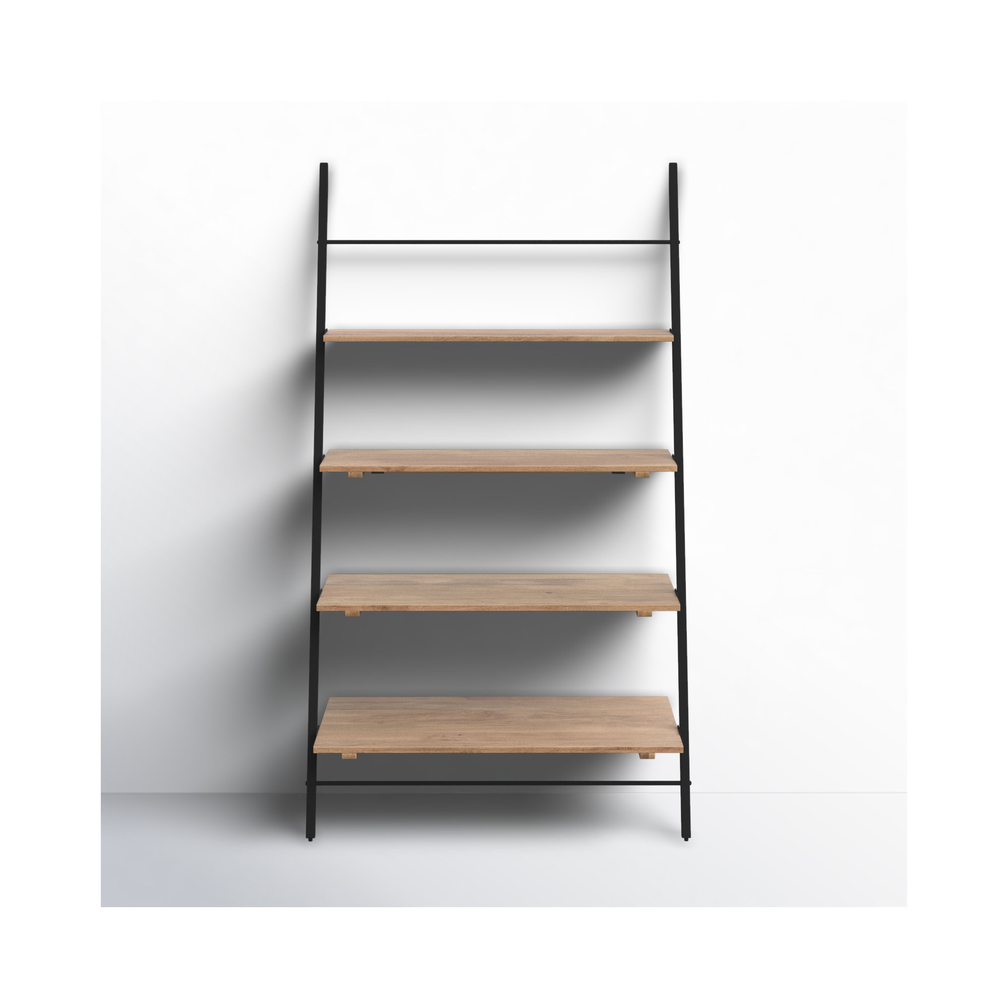 Innes Narrow Ladder Bookcase, Natural, (4 Shelves) 74" H x 42" W x 18" D