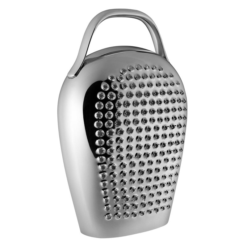 Alessi 'Cheese Please' 18/10 Stainless Steel Cowbell Cheese Grater