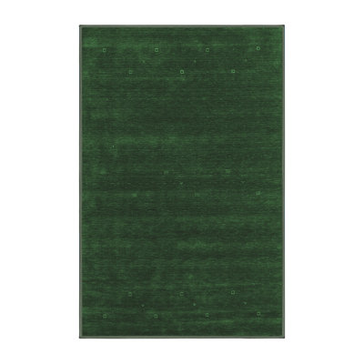 Tapis contemporains vert émeraude lavable à la machine Contemporary
