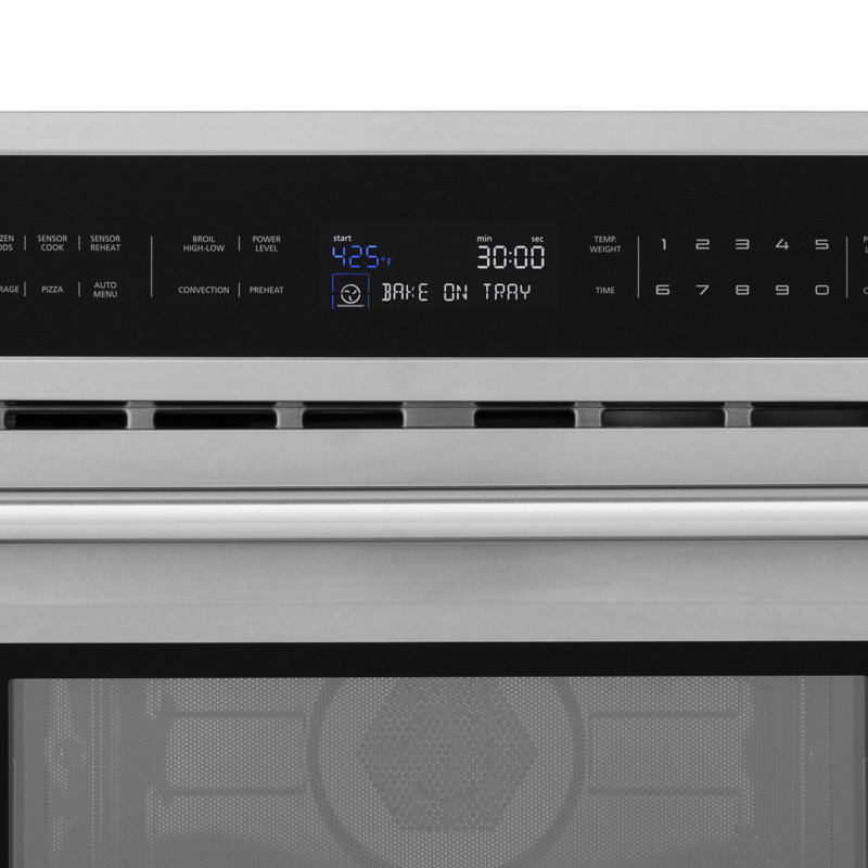 ZLINE 30 in. 1.6 cu ft. Convection Microwave Oven in Steel with Speed and Sensor Cooking, Stainless Steel