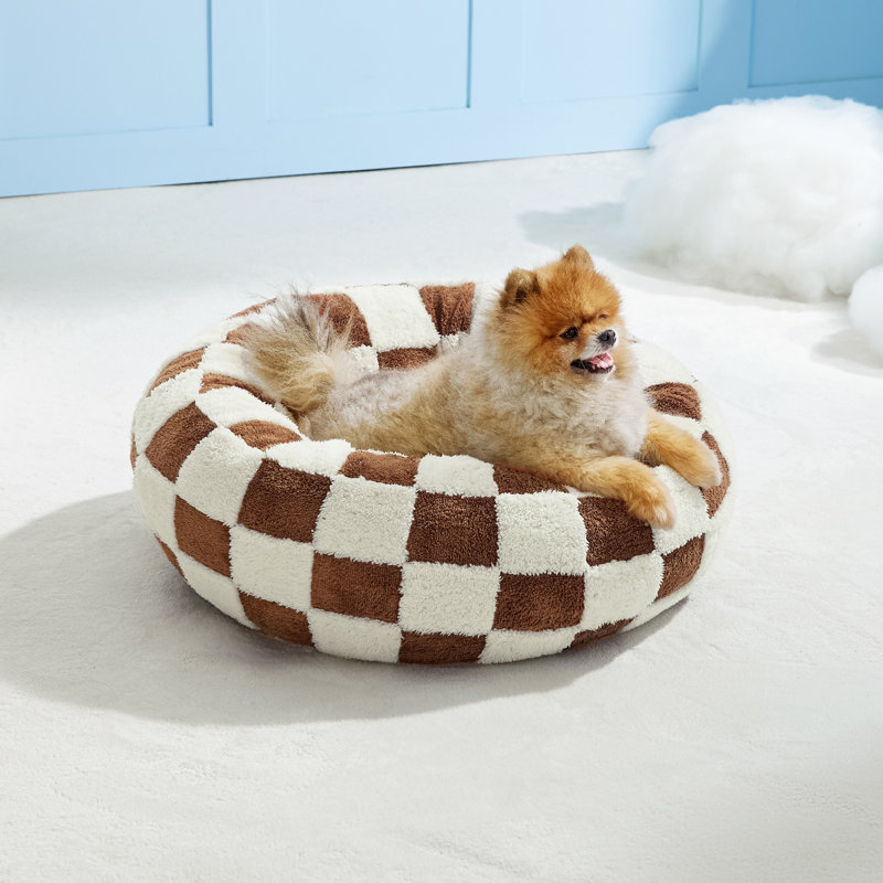 Lit pour chien Lesure Donut Lesure, S (H 7 po x l 23 po x P 23 po), Nuage brun