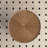 Kemare Walnut Round Wood Coffee Table With Spherical Base & Carbon Steel Frame