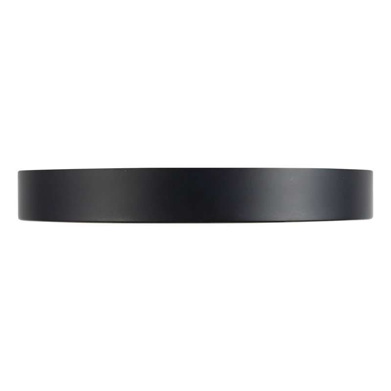 Nix 9-in Black dimmable LED Flush Mount, Matte Black/Gold