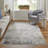 Whitten Abstract Machine Made Power Loom Acrylic/Viscose Area Rug in Ivory-817383737