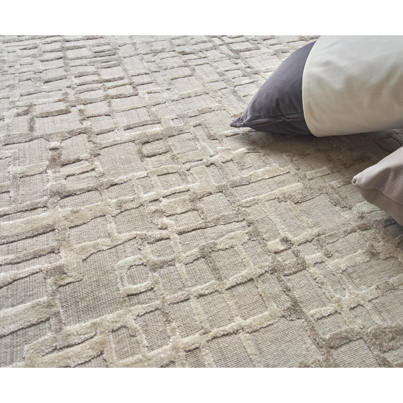 Vista Area Rug in Beige, Rectangle 10' x 14'
