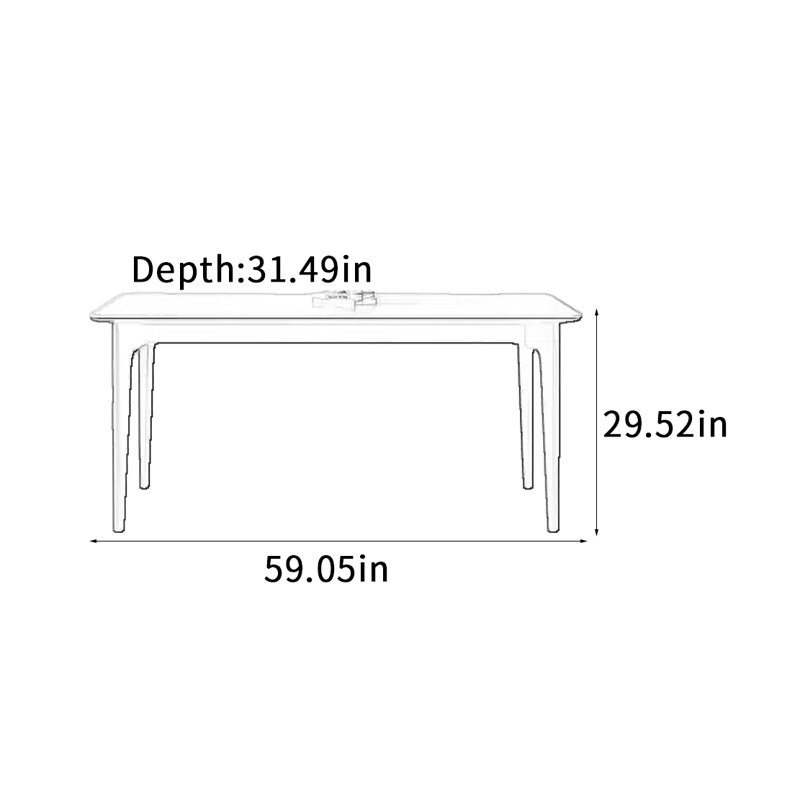 Sumaira, 29.52"H x 59.05"L x 31.49"W