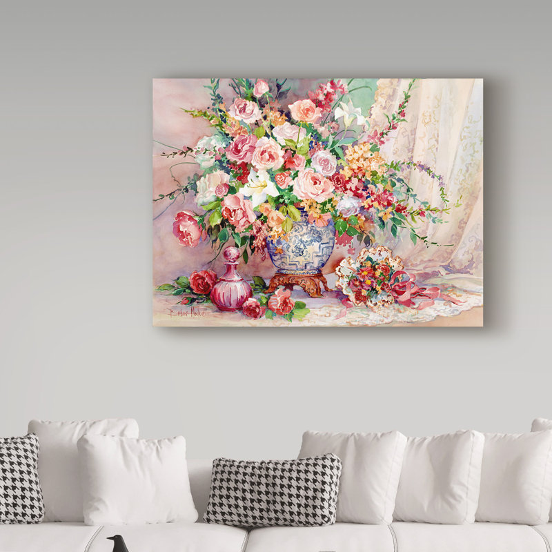 « victorias trésors », reproduction de peinture à l’acrylique sur toile tendue, H 14 po x l 19 po x P 2 po
