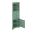 Armoire haute de rangement triangulaire avec 3 tiroirs et tablettes réglables-442081752