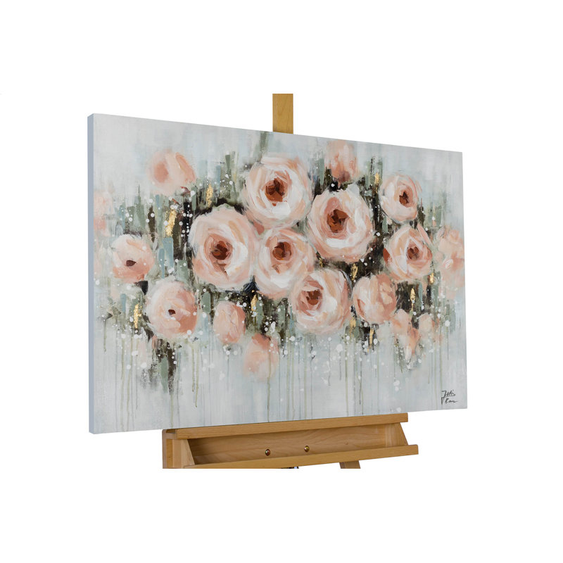Splash of Roses Hand Painted Acrylic Painting