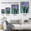 Two Crocus Flowers Painting Simple Floral Wall Art Print