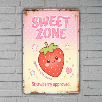 Vintage Aluminum Metal Sign 12"x8", Rustic Tin Wall Art, Weatherproof Decorative Plaque, Farmhouse Kitchen Bar Indoor Outdoor Wall Decor
