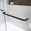 50 - 54 po X P H 72 po, porte de douche coulissante semi-réglable en verre trempé épais, poignée en acier inoxydable 304