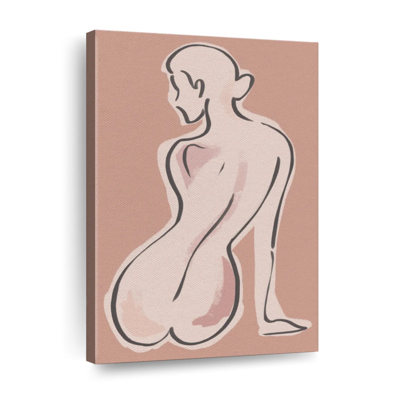 Belles lignes féminines sur toile, H 36 po x l 24 po x P 1,25 po