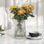 Vase en verre à nervures 4 "H 8" pour fleurs-353307734