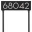 Floating 1-Line Lawn Address Sign-2010182955-2010182713