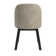 Cipolla 72"-90" Wood Finish Extendable Dining Set - Dining Table With Leaf And Taupe Fabric Curved Back Chairs