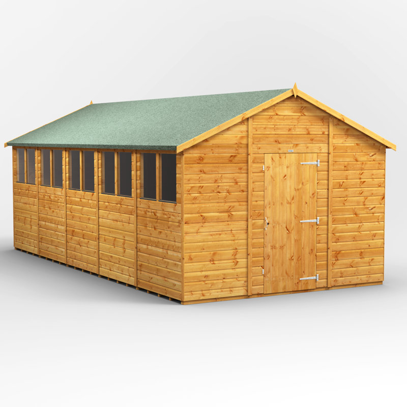 Powersheds 20 x 10ft Timber Tongue & Groove Garden Shed
