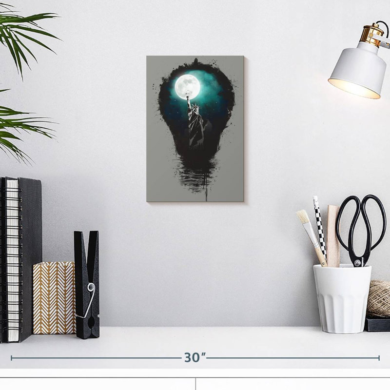 Aime Big City Lights I, 12" H x 8" W