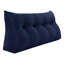 Lit à dossier assis en velours côtelé confortable, tête de lit, coussin de lecture, dossier triangulaire, compression-99222255-99222260