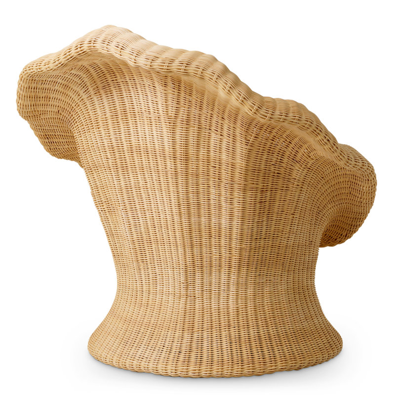 Lounge Chair Somerly Natural Rattan Sentier Cream