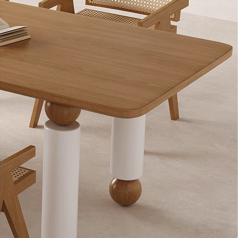Table de salle à manger Burlywood, H 29,53 po x L 70,87 po x l 31,5 po