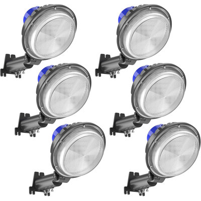 6 Pack LED Barn Lights 30000LM Dusk To Dawn Area Light 200W With Photocell 6000K Daylight Yard Light IP65 Waterproof For Yard Garden Garages Street Warehouse Farmhouse