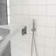 Pomme de douche double en nickel brossé - carré de 10 pouces avec soupape équilibrée, facile à nettoyer et à main pour une baignoire en acier inoxydable-124583719