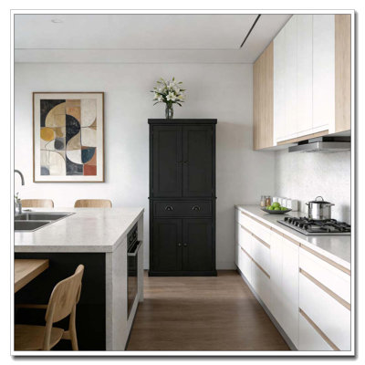 Grande armoire de rangement autoportante avec construction stable