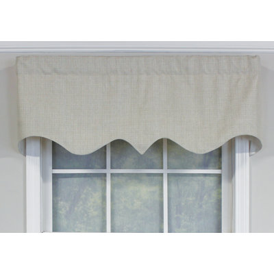 R-Crosby Cotton Blend Scalloped Window Valance