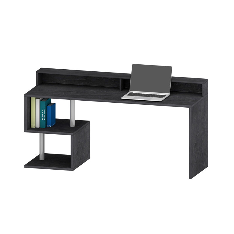 Nang Computer Desk, Grey, 92.50cm H x 180cm W x 60cm D