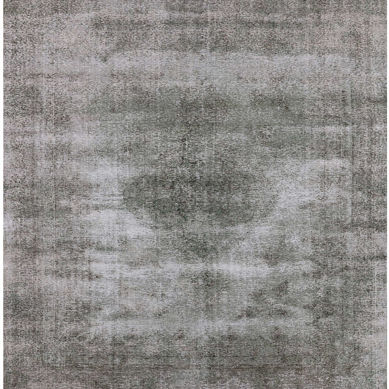 Tapis 100% Mid-Century moderne lavable à la machine 1862, Carré 7 pi