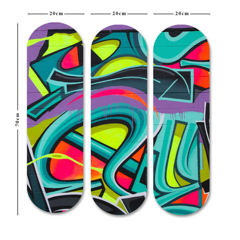 Superbe ensemble de peinture décorative en panneau de fibres à densité moyenne (3 pièces), imprimé UV, 27,6 x 27,6 pouces au total | 100% panneau de fibres à densité moyenne, épaisseur: 0,3 pouce | Parfait pour le salon, la chambre à coucher ou le bureau | Art mural accrocheur