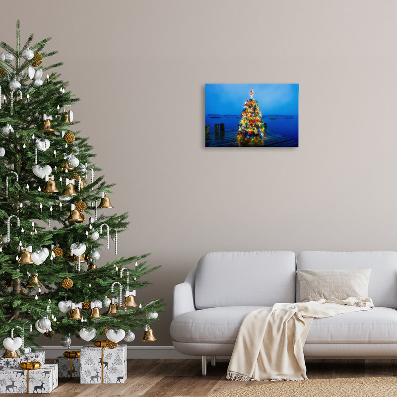 «Lit Bouys Christmas Tree», art mural par Rick Berk, H 16 po x l 16 po