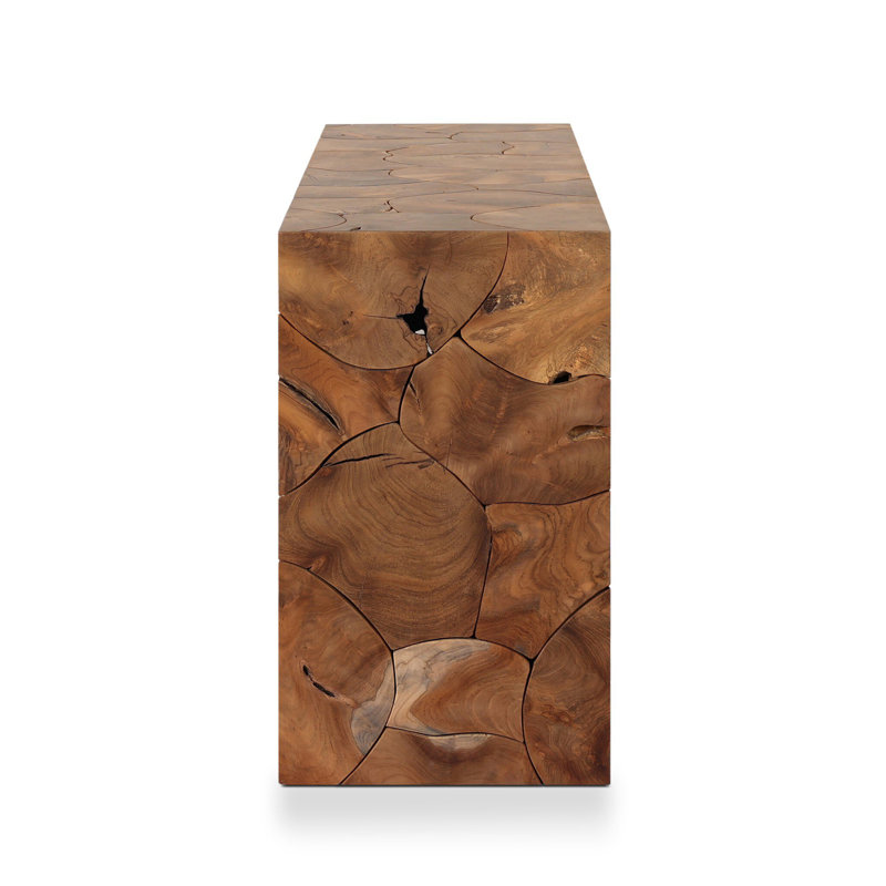 Tomlin Outdoor Teak Coffee Table, Teak Root