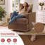 Ensemble de 2 fauteuils pivotants modernes avec base en bois massif-2142277387-2142277389
