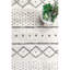 Tapis blanc cassé à motif géométrique Januario-962218097