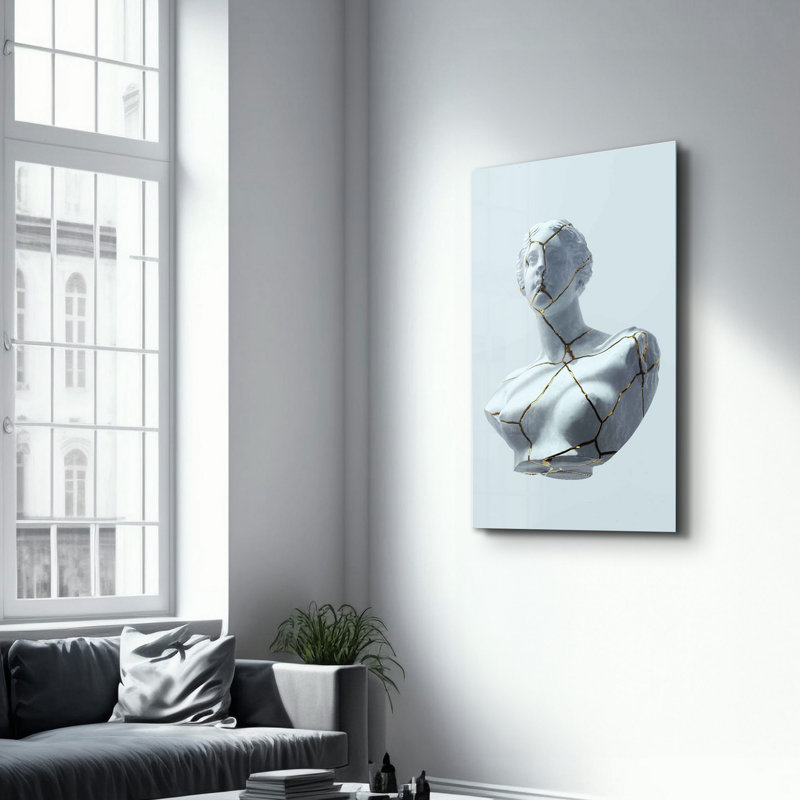 Peinture décorative en verre trempé