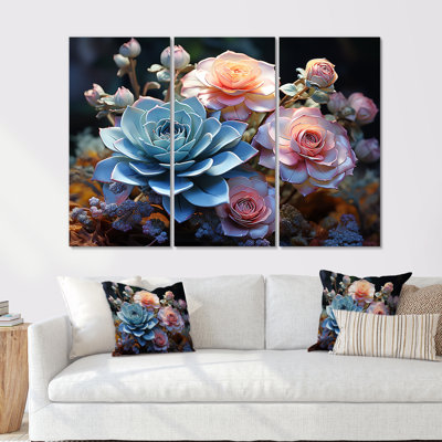 «Succulent Farmhouse Still Life I», ensemble de reproductions d'art mural