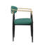 Chaises d'appoint contemporaines 2 pièces, recouvertes de tissu, design ultra-moderne pour salle à manger rembourrée, option moderne