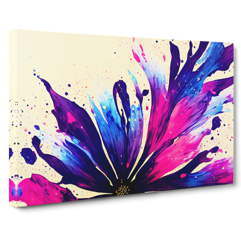 Flower Splash Vol.8 Abstract - Wrapped Canvas, 35cm H x 50cm W x 3cm D